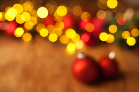 Beautiful Christmas background with red ball