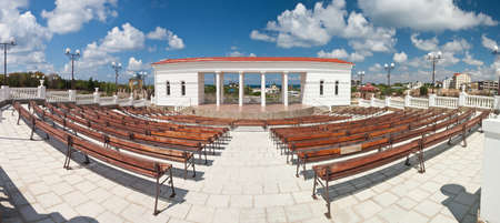 Summer concert hall outdoors in the parkのeditorial素材