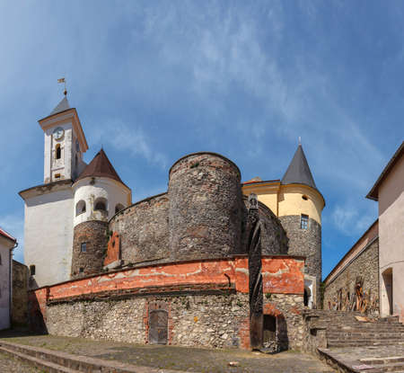 Palanok Castle  or Mukachevo Castle, Ukraine, built in 14th century  のeditorial素材