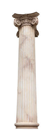 The old cash register isolated on white backgroundの写真素材