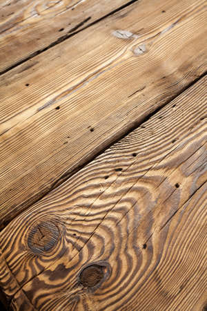 Wooden boards with a beautiful textureの写真素材