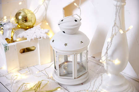 Christmas decor. Studio. New Year .の写真素材