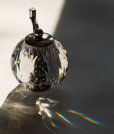 Old pepper-pot mill produce the caustics