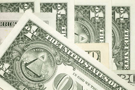 Background from lying US dollars