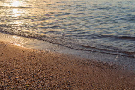 Early morning on the shore of the Red Sea (background)の写真素材