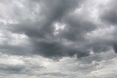 Storm warning! Dark storm cloudsの写真素材