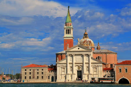 Venice, Italy - August 21, 2015: Church of San Giorgio Maggiore in Veniceのeditorial素材
