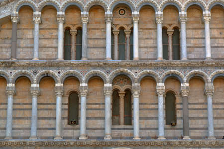 Details of the Pisa Cathedral. Primatial Metropolitan Cathedral of the Assumption of Mary (Il Duomo...