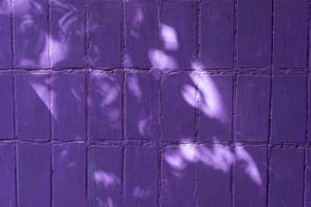 purple tile texture of abstract old wall mosaic background