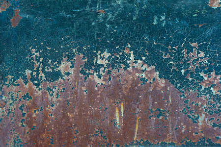 rusty metal texture blue cracked paint of old wall iron blue background metal steel seamless gray...
