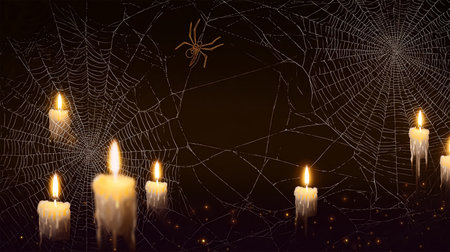 Halloween pumpkin on abandoned old road and medieval castle on the backgroundの写真素材