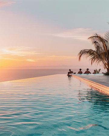 Luxury Beachfront Villa with Infinity Pool.の素材