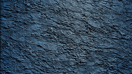 Old wall pattern texture cement blue dark abstract blue color design are light with black gradient background.の素材