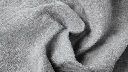 Fabric backdrop White linen canvas crumpled natural cotton fabric Natural handmade linen top view background Organic Eco textiles White Fabric linen textureの素材