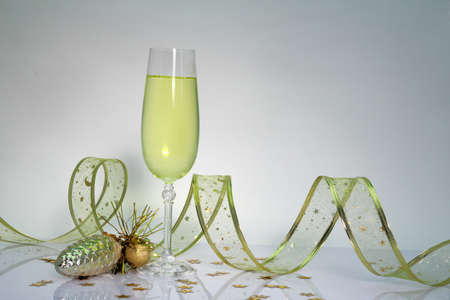 wineglass for Christmasの写真素材