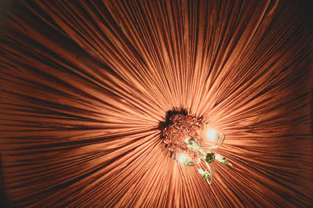 decor ceiling and chandelierの写真素材