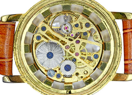 mechanism  old watch の写真素材