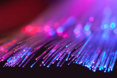 fiber optic communication  の写真素材
