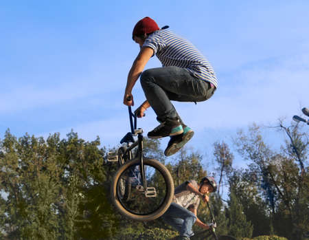 BMX cycling bicycle sportの写真素材