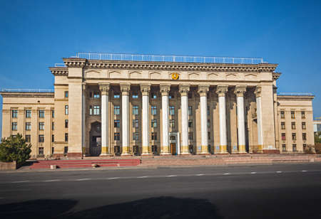 buildings colonnade  architectureの写真素材