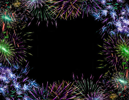 Fireworks Background Christmasの写真素材