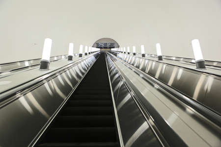 Escalator Down  Metroの写真素材