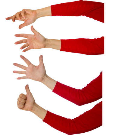 human  isolated  arm handの写真素材