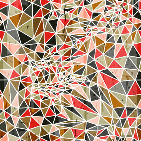 Vector abstract geometric seamless pattern from polygonsのイラスト素材