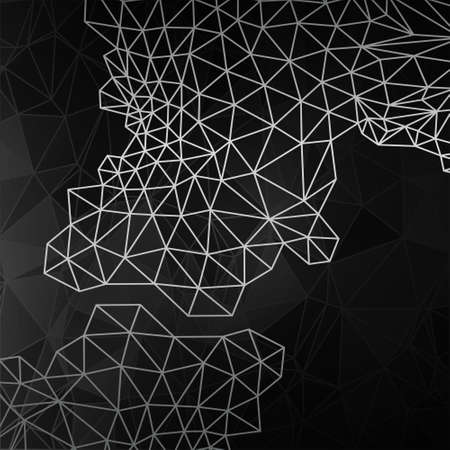 Vector design concept. Black and white abstract vector background.のイラスト素材