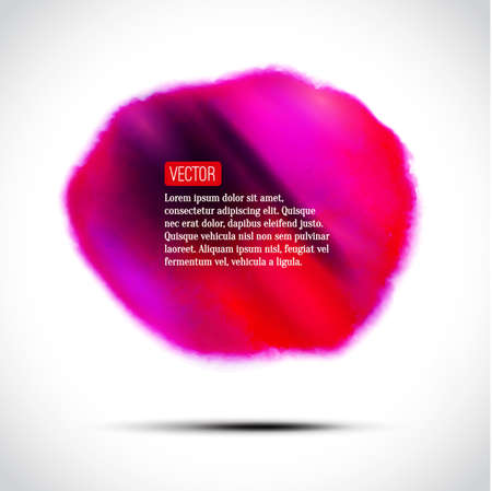 Vector abstract watercolor background. Red and white background. Design template with place for your text. Watercolor backdrop can be used for web page background, identity style, printing, etc.のイラスト素材