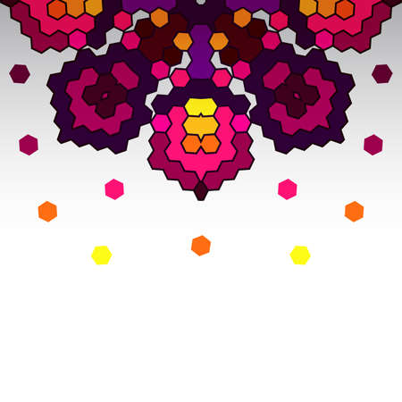 Colorful  design template  Can be used for printing cards, invitations  Illustration can be used for...