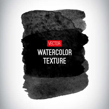 Vector abstract watercolor background. Black and white background. Design template with place for your text. Watercolor texture can be used for invitation, menu, card, identity style, printing, etc.のイラスト素材