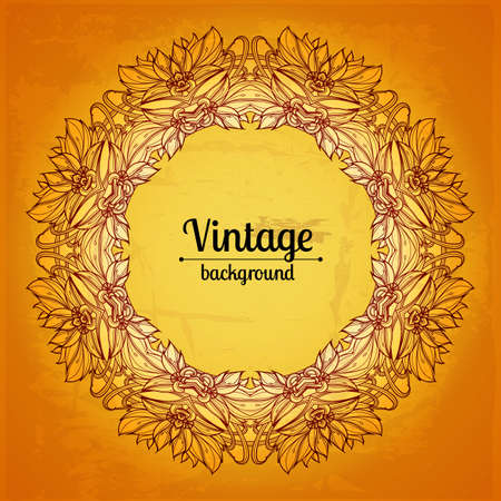 Abstract vintage frame.のイラスト素材