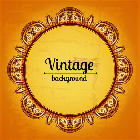 Abstract vintage frame. のイラスト素材