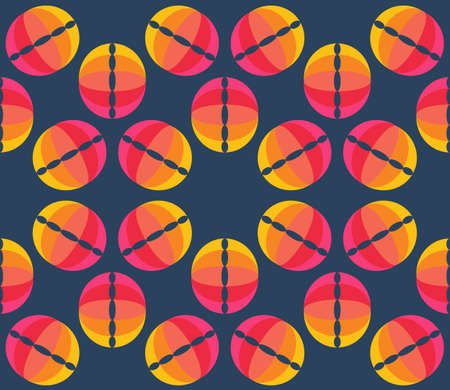 Vector umbrellas. Abstract seamless pattern design. Colorful banner. Vector illustration. Autumn background. Rainbow color umbrellas on blue background. Autumn season design concept.のイラスト素材