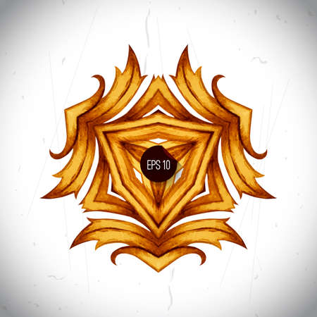 Ornamental pattern for wedding invitations, greeting cards. Pattern element. Vector vintage Baroque pattern in engraving retro style on white background. Ornate  design frame. Monogram frame decor.のイラスト素材