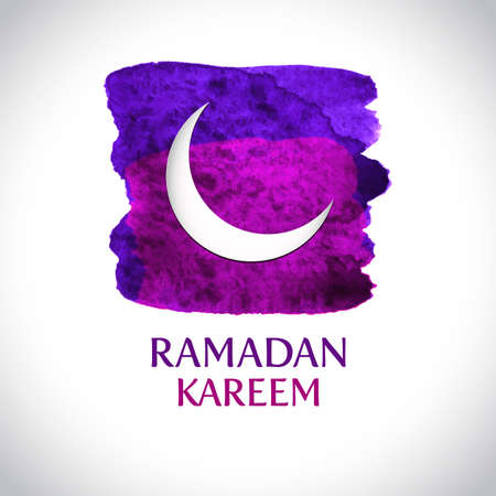 Beautiful modern Ramadan Kareem greeting card background. Vector illustration.のイラスト素材