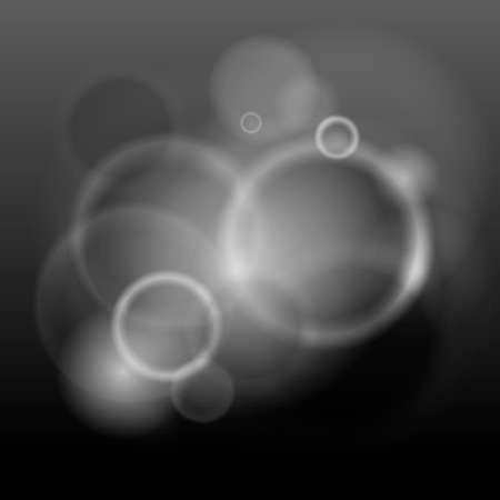 Abstract modern lights background defocused and gradient texture. Black and white color blurred backdrop. Vivid design element. Flare and bokeh effects. Vector illustration.のイラスト素材