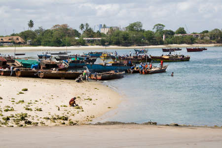 Fishing Boats close to Dar es Salaamのeditorial素材