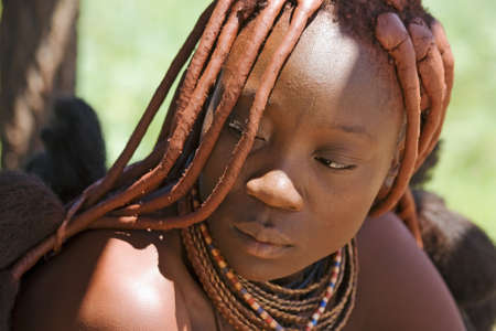 Portrait of Himba Womanの写真素材