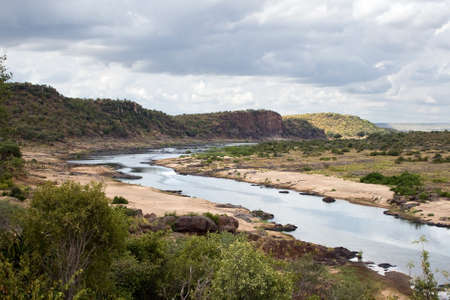 River in Kruger National Park, South Africa.の写真素材