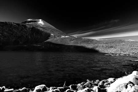 Mongolia has three major mountain ranges. The highest is the Altai Mountains, which stretch across the western and the southwestern regions of the country on a northwest-to-southeast axis.の写真素材