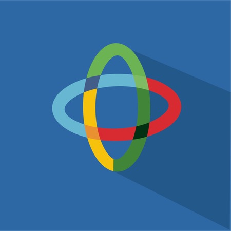 Abstract colored symbolのイラスト素材