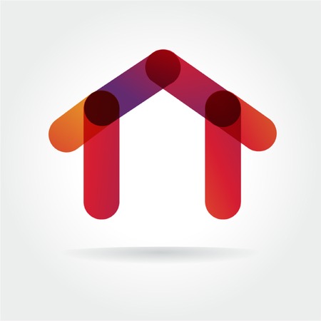 Abstract colored icon isolated on whiteのイラスト素材