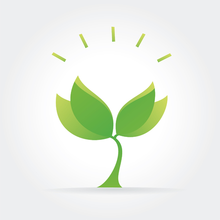 Abstract nature icon isolated on white backgroundのイラスト素材