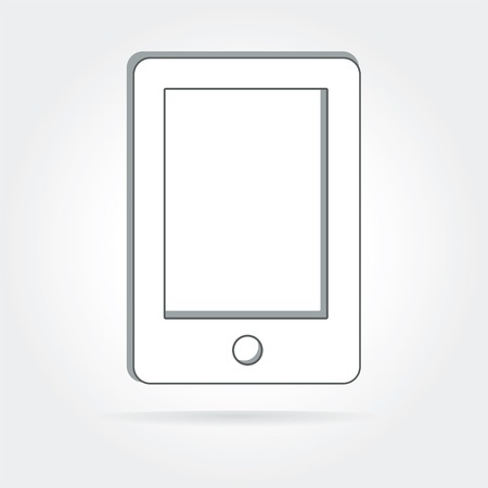 Abstract phone icon isolated on white backgroundのイラスト素材