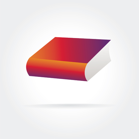 Abstract vector book logotype concept isolated on white backgroundのイラスト素材