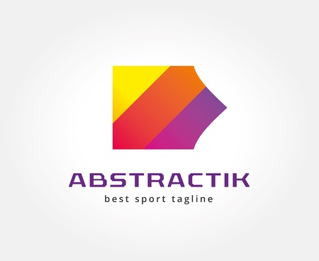 Abstract colored arrow vector icon concept. template for branding and corporate designの写真素材