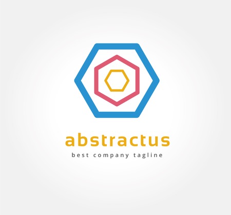 Abstract colored circles vector icon concept.のイラスト素材