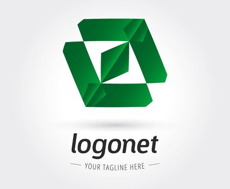 Abstract vector template for branding and flat designのイラスト素材